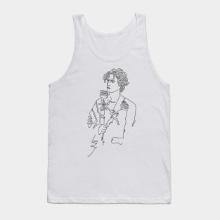 Timothee Chalamet lineart shirt sticker Tank Top